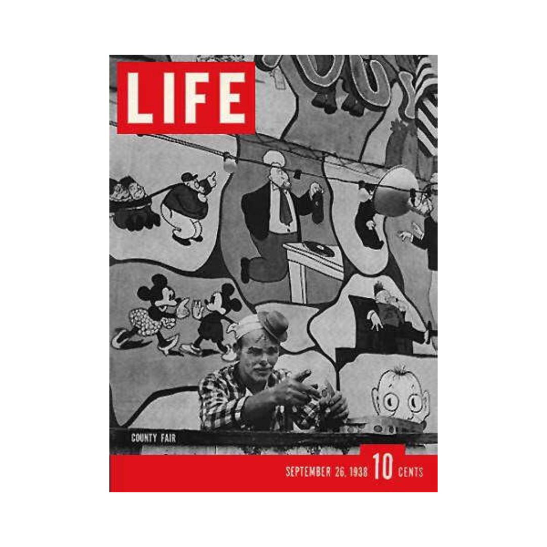 VTG Life Magazine September 26, 1938 - County Fair, Mickey Mouse