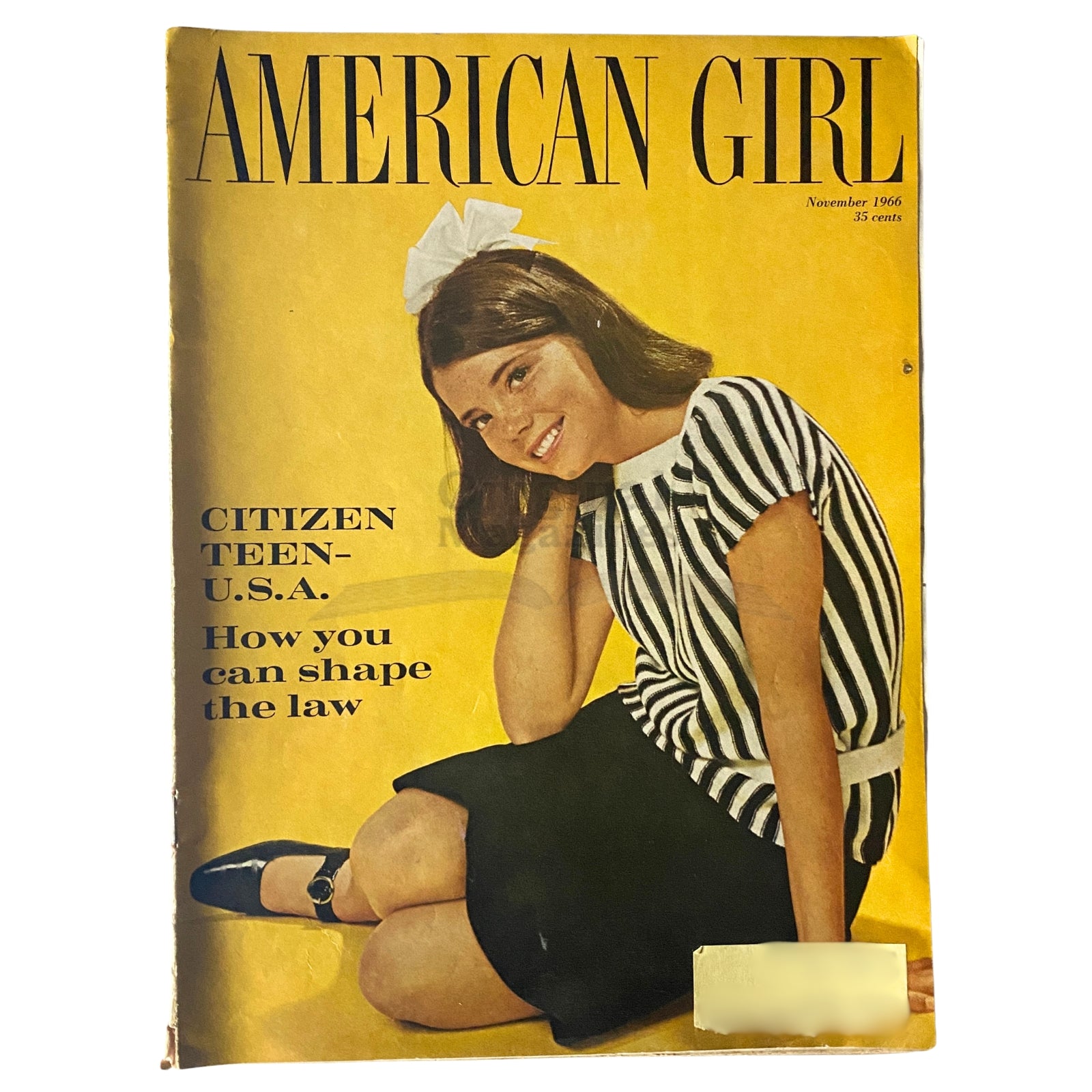 American Girl Magazine November 1966 Citizen Teen USA How You Can Shape The Law