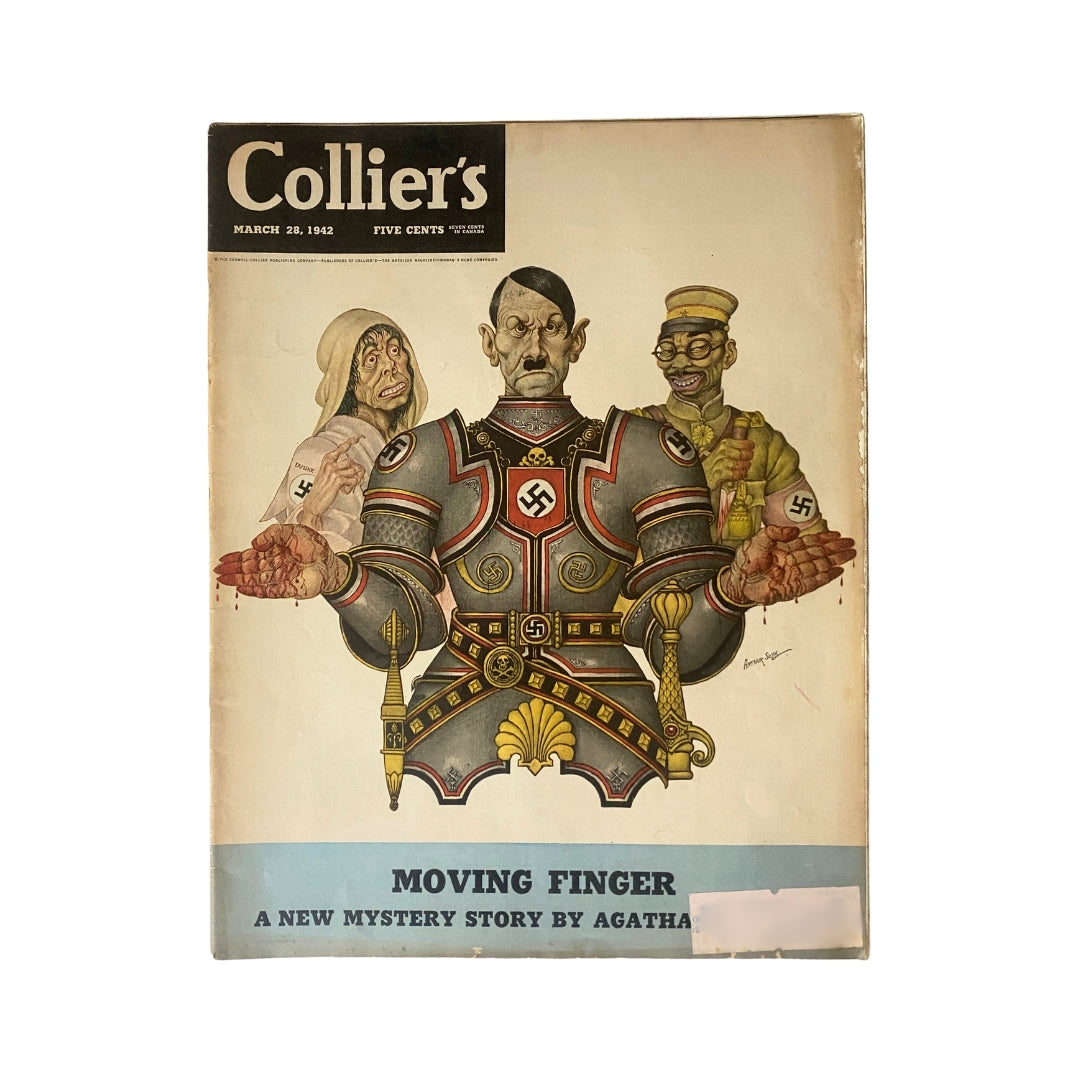 VTG Collier's Magazine March 28, 1942 Arthur Szyk Cover