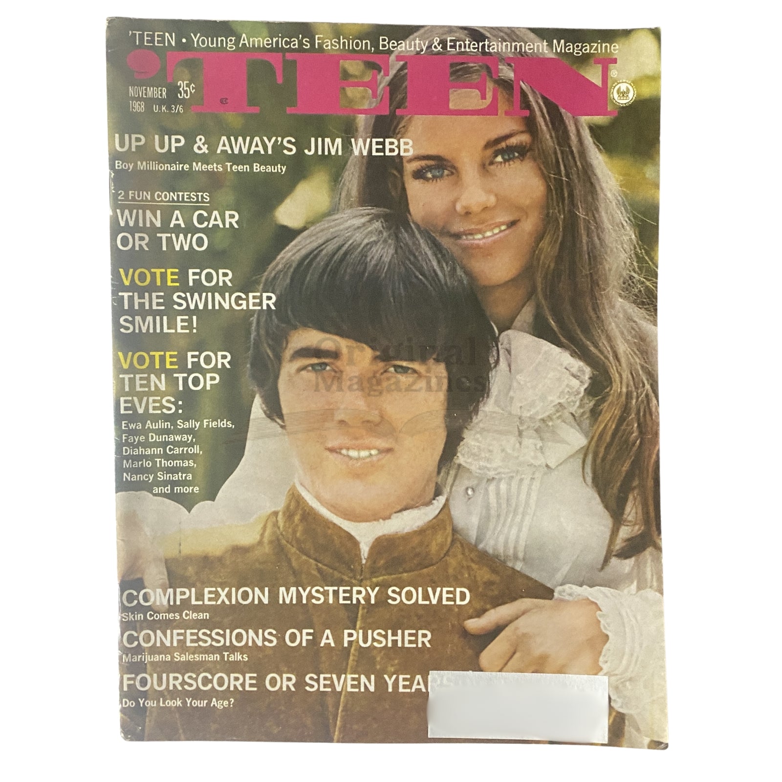 'Teen Magazine November 1968 Up Up & Away's Jim Webb