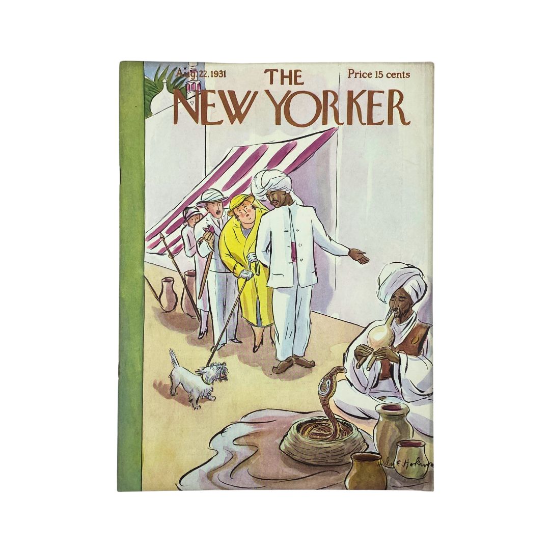 The New Yorker Complete Magazine August 22, 1931 Helen E. Hokinson Cover VG