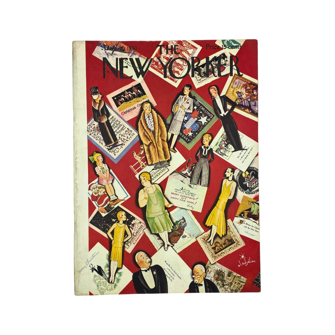 The New Yorker Complete Magazine December 20, 1930 Constantin Alajalov Cover VG