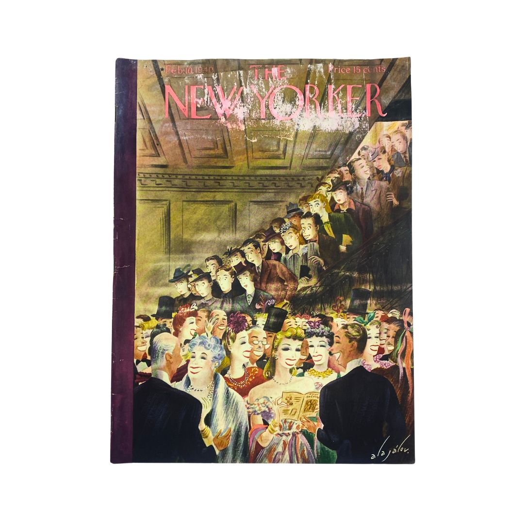 The New Yorker Complete Magazine February 10, 1940 Constantin Alajalov Cover