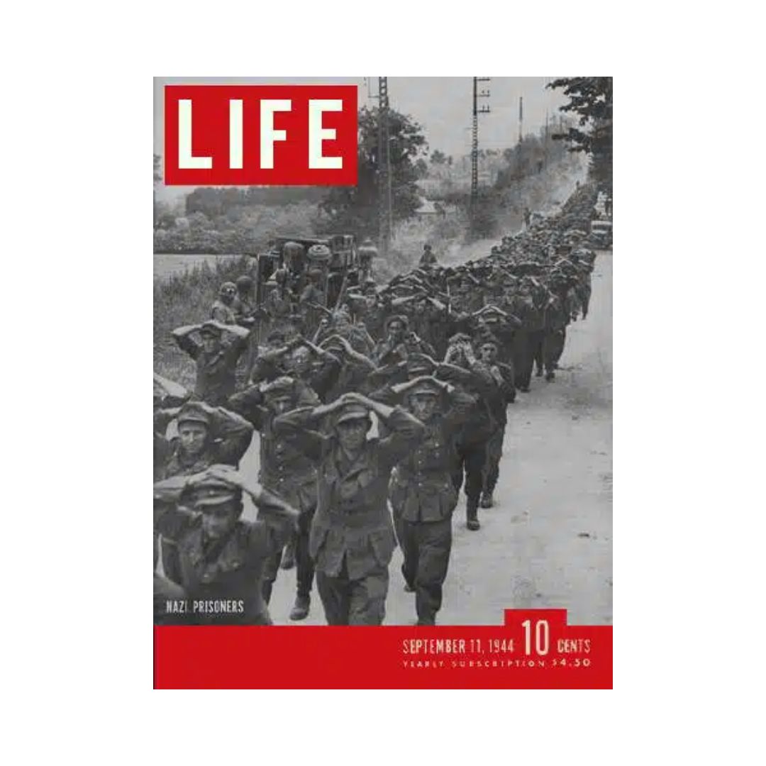 VTG Life Magazine September 11, 1944 Captured German Nazi Soldiers