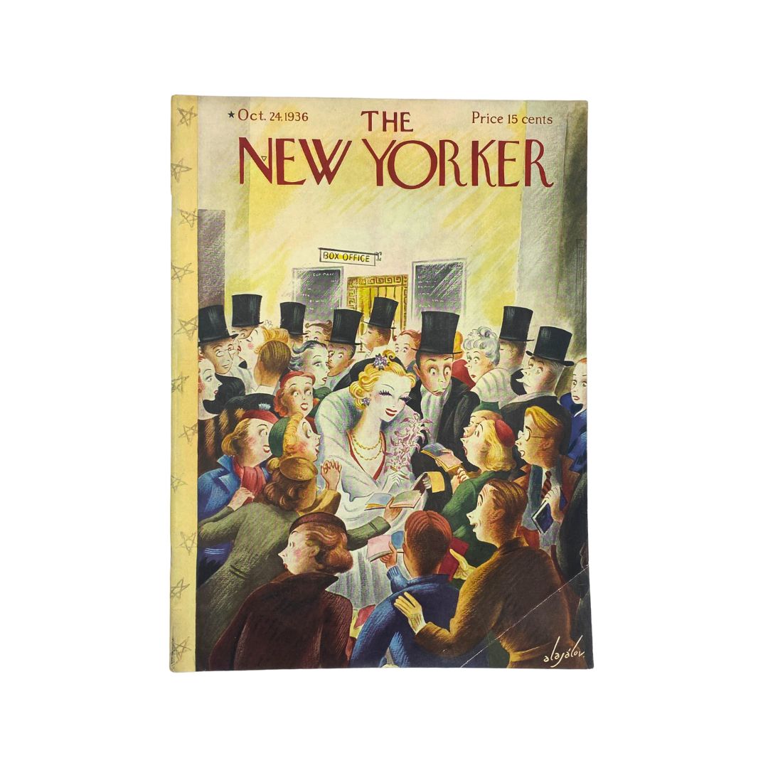 The New Yorker Complete Magazine October 24, 1936 Constantin Alajalov Cover