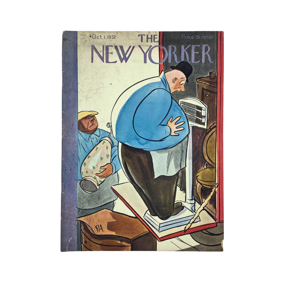 The New Yorker Complete Magazine October 1, 1932 Peter Arno Cover