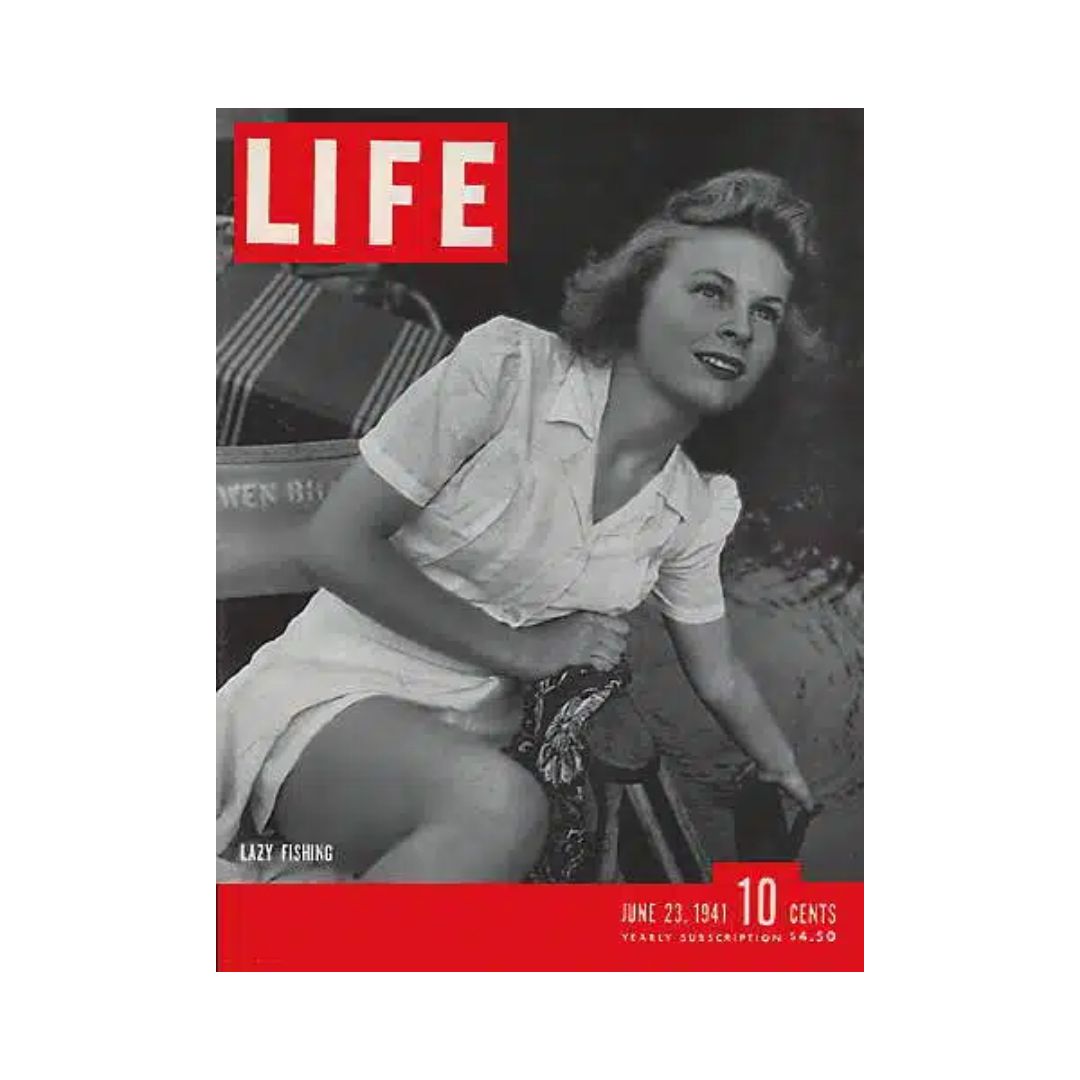 VTG Life Magazine June 23, 1941 Mary Alexander Fishing in Ozarks