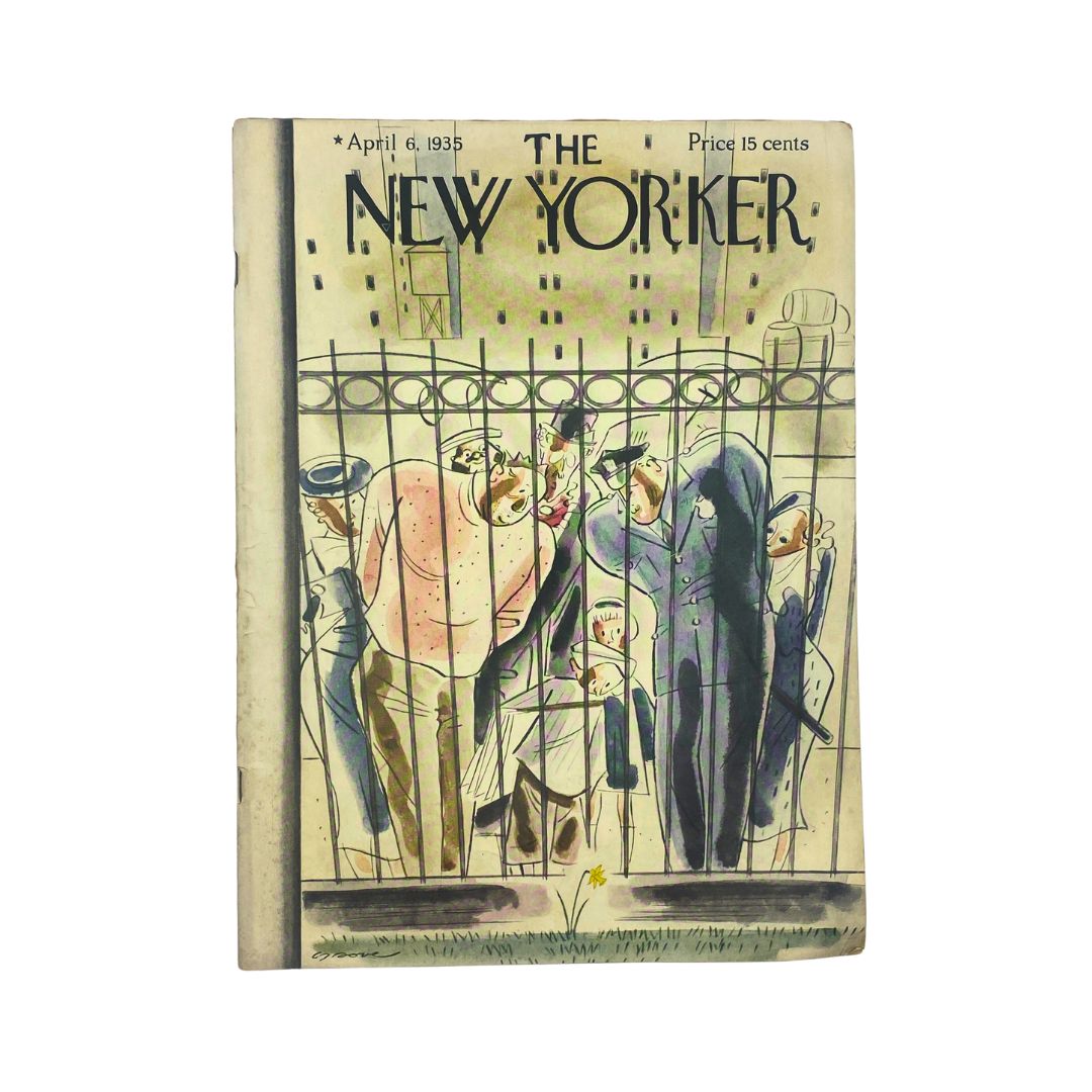 The New Yorker Complete Magazine April 6, 1935 Leonard Dove Cover