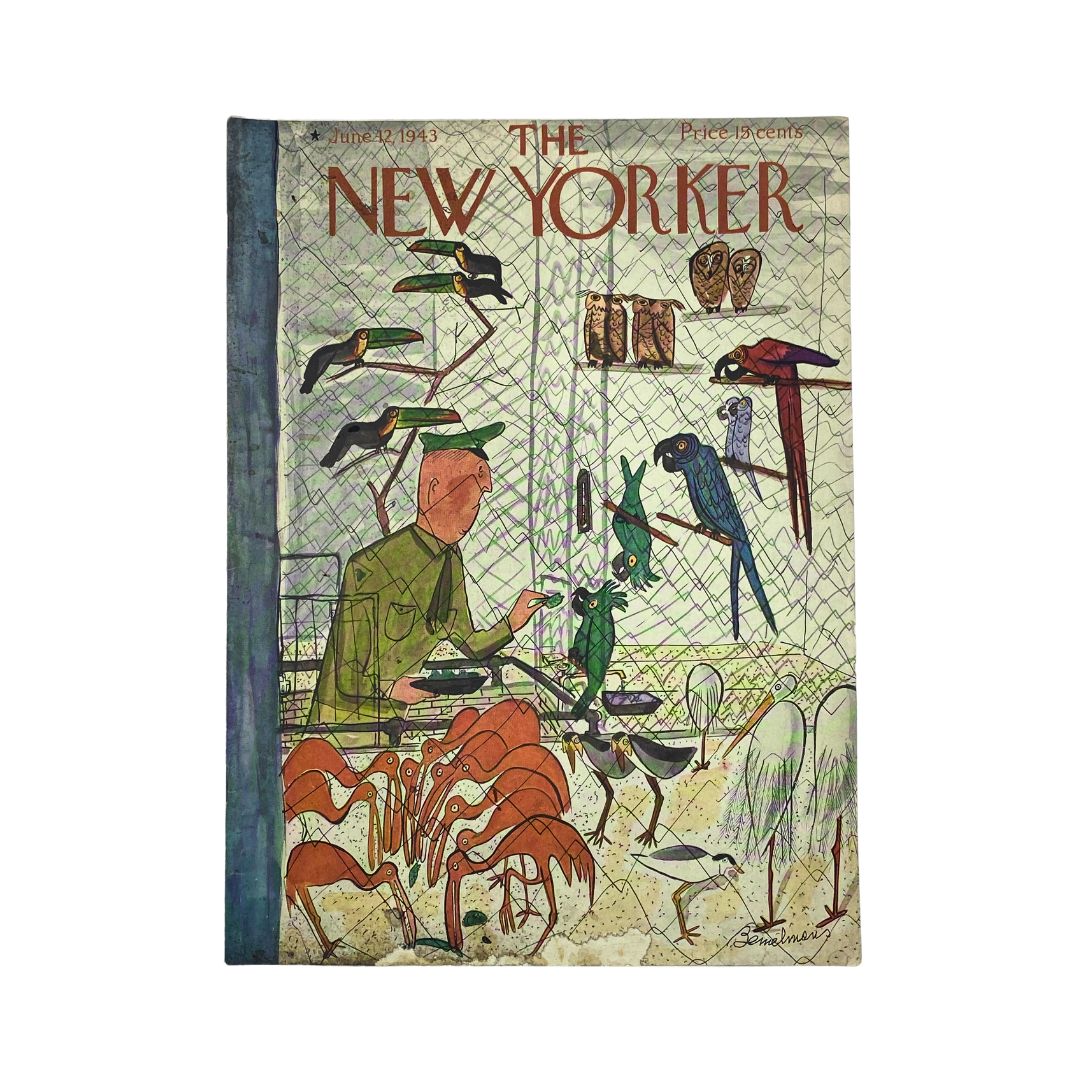 The New Yorker Complete Magazine June 12, 1943 Ludwig Bemelman Cover