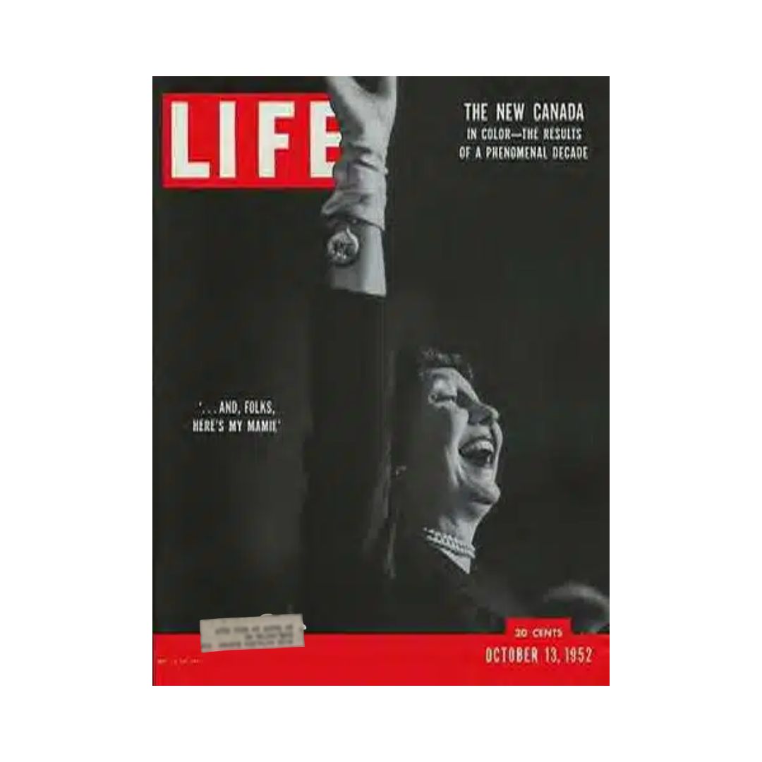 VTG Life Magazine October 13, 1952 Mamie Eisenhower