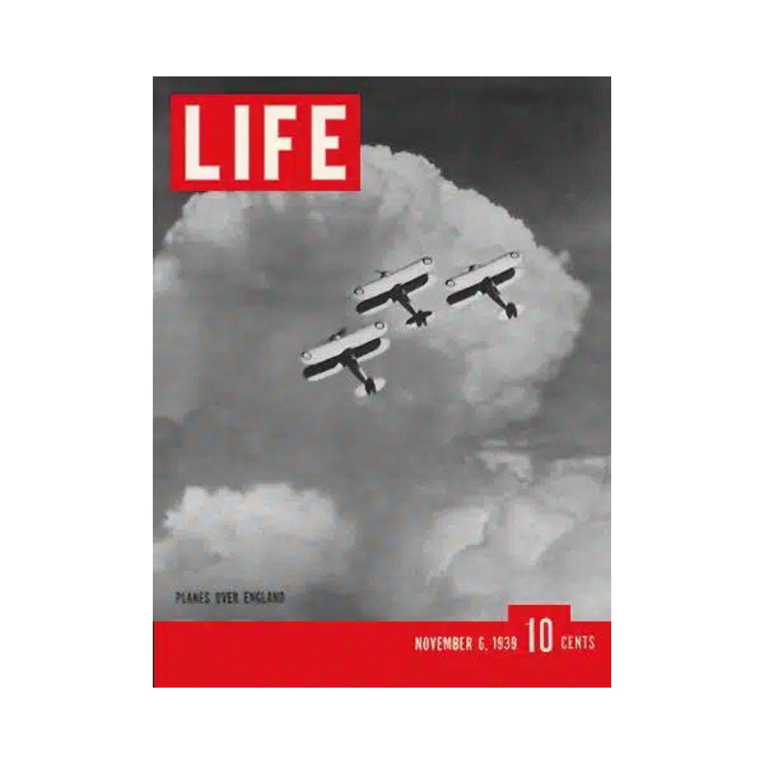 VTG Life Magazine November 6, 1939 Planes Over England