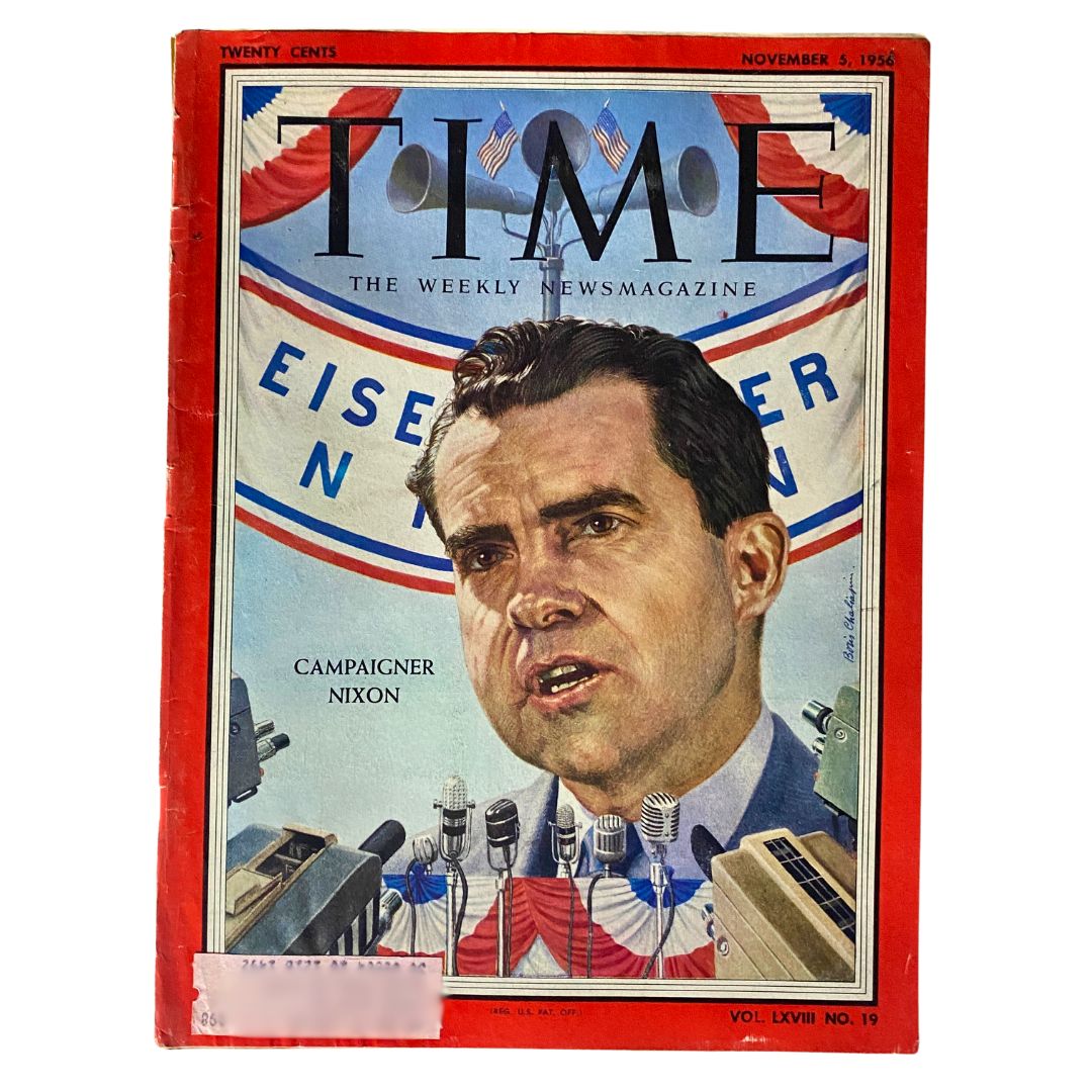 VTG Time Magazine November 5, 1956 Vol 19 Campaigner Richard Nixon