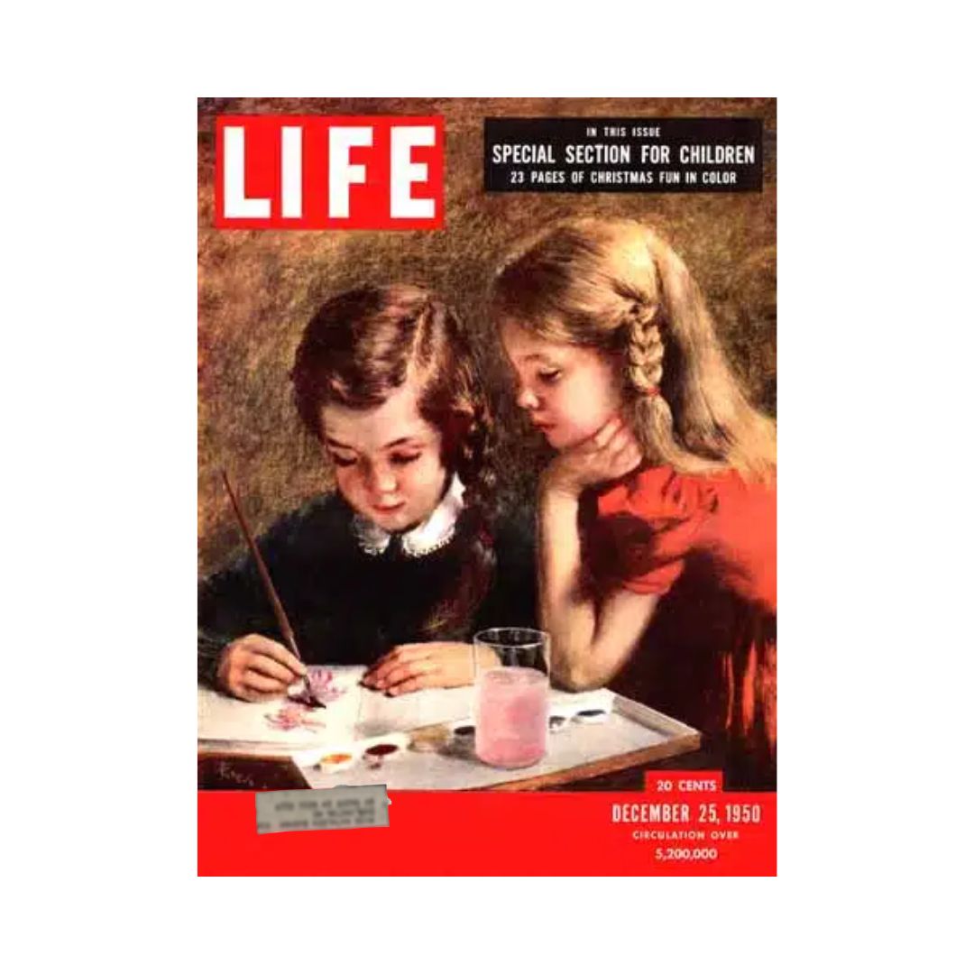 VTG Life Magazine December 25, 1950 Children at Christmas