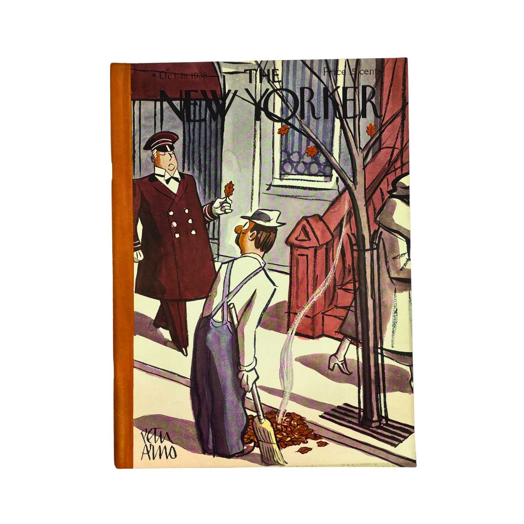 The New Yorker Complete Magazine October 29, 1938 Peter Arno Cover VG