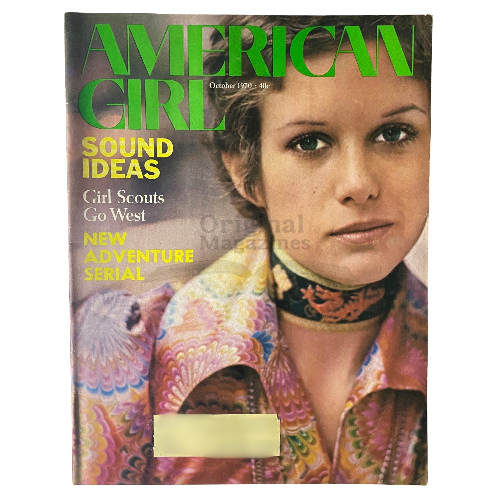 American Girl Magazine October 1970 The Hazard You Can Hear VG