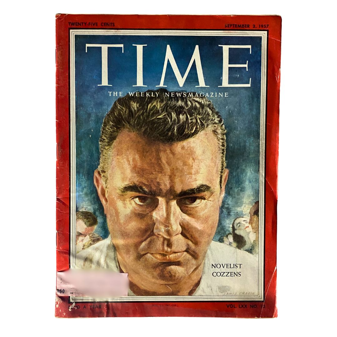 VTG Time Magazine September 2, 1957 Vol 70 No. 10 Novelist James Cozzens