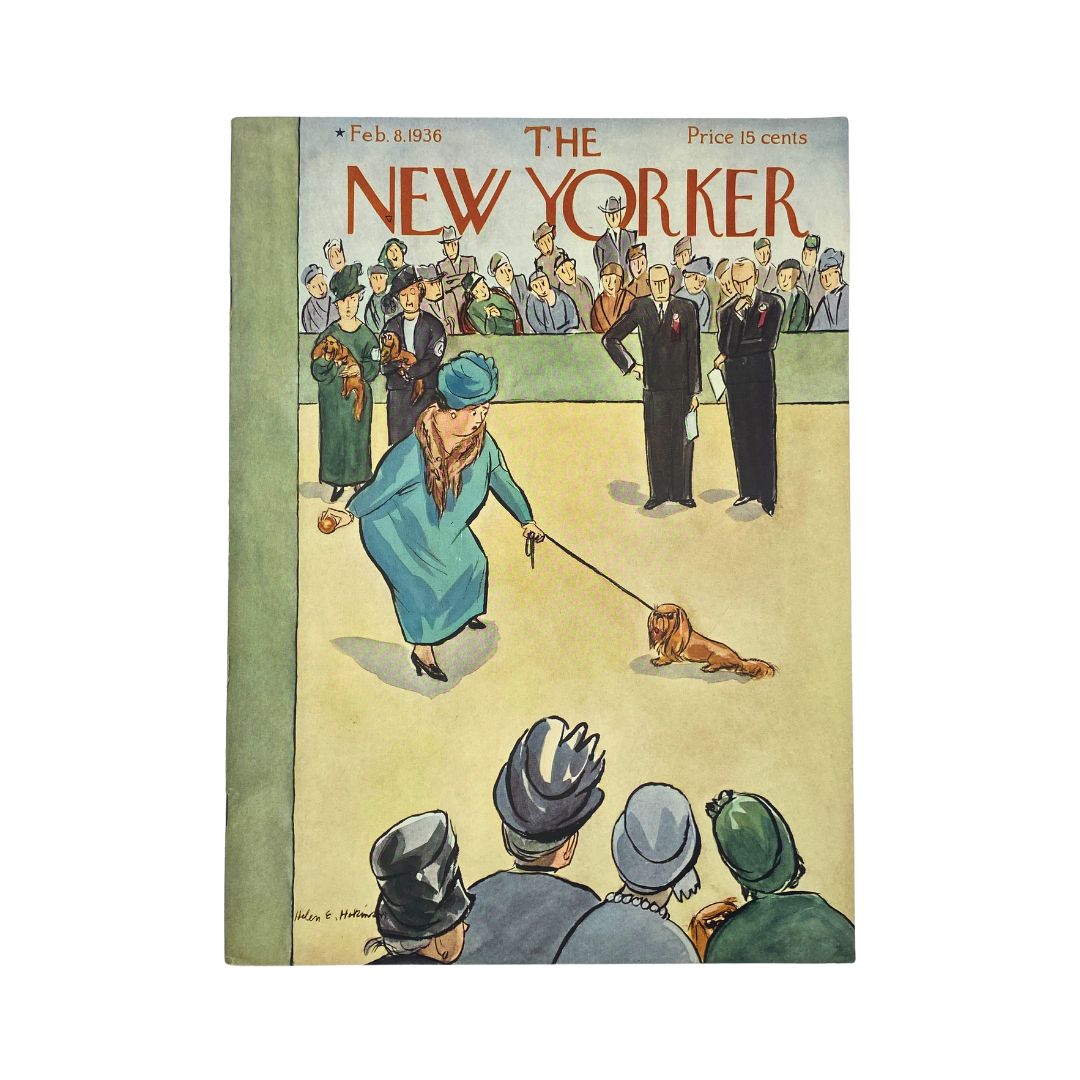 The New Yorker Complete Magazine February 8, 1936 Helen E. Hokinson Cover VG