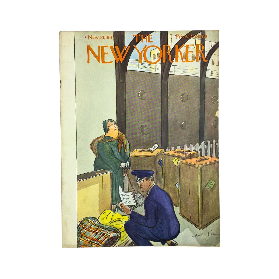 The New Yorker Complete Magazine November 21, 1931 Helen E. Hokinson Cover