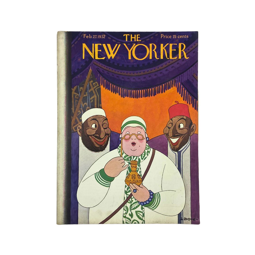 The New Yorker Complete Magazine February 27, 1932 Lenoard Dove Cover VG