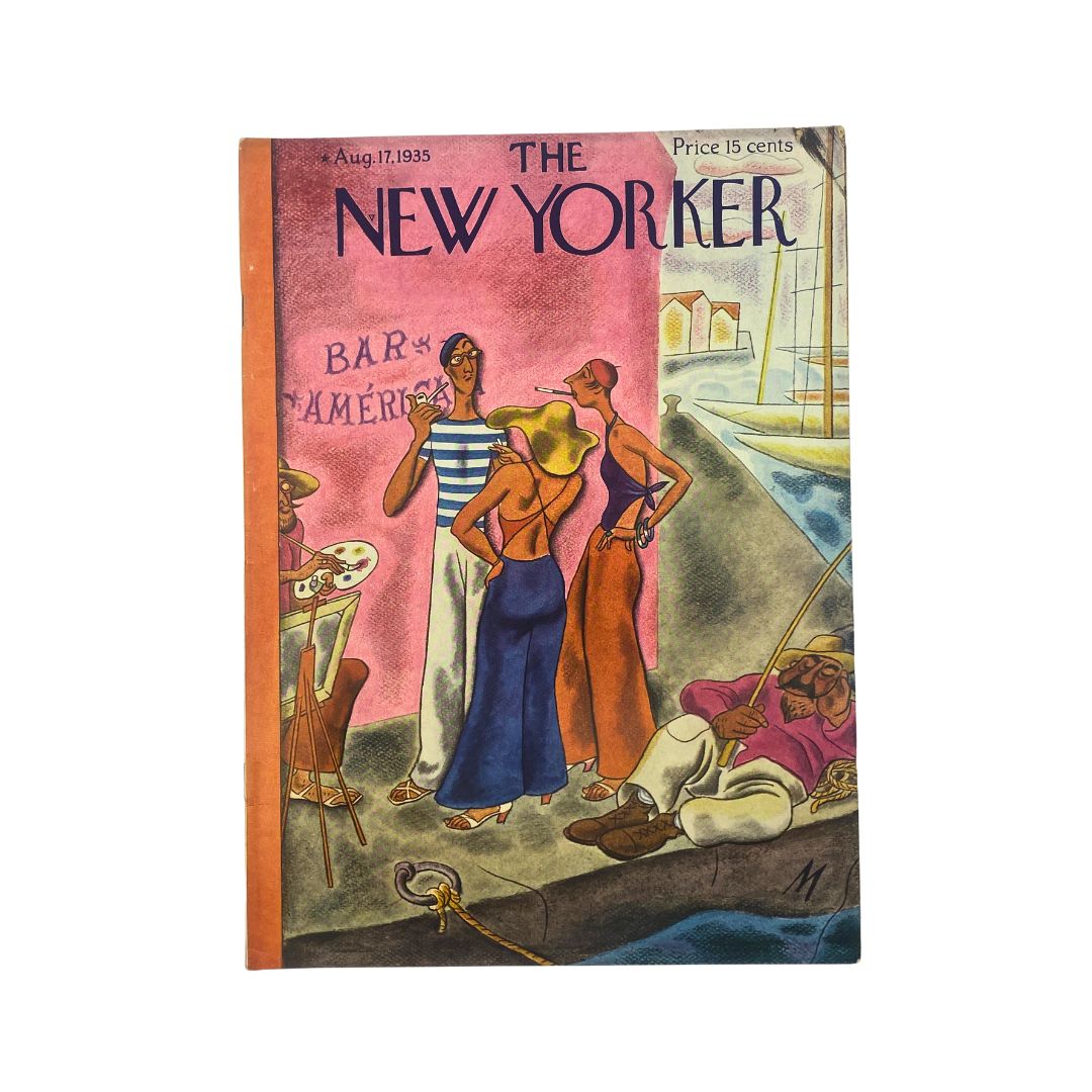 The New Yorker Complete Magazine August 17, 1935 Julian de Miskey Cover VG