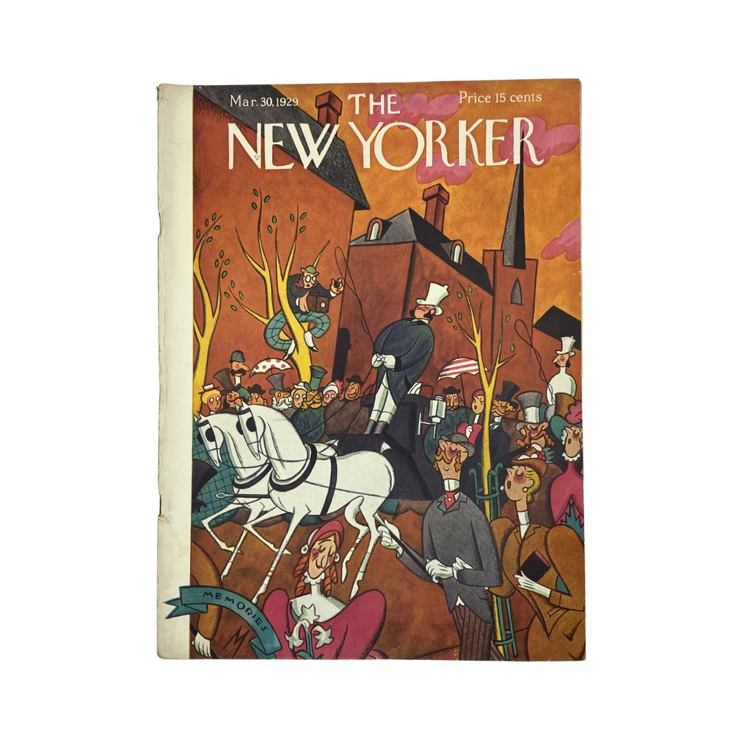 The New Yorker Complete Magazine March 30, 1929 Julian de Miskey Cover VG