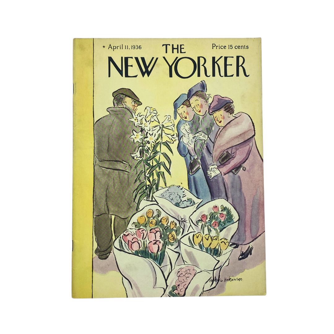 The New Yorker Complete Magazine April 11, 1936 Helen E. Hokinson Cover VG