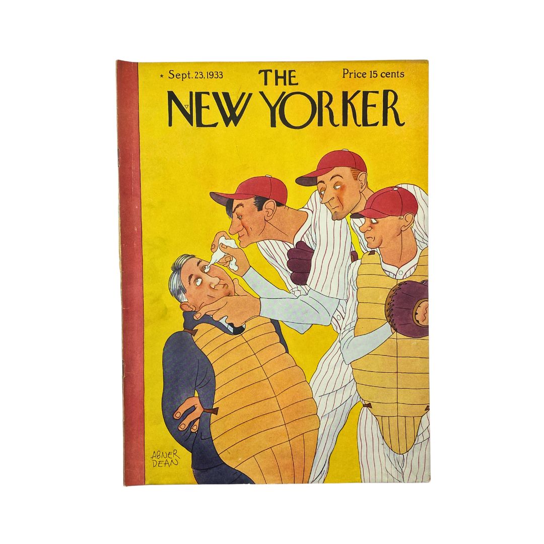 The New Yorker Complete Magazine September 23, 1933 Abner Dean Cover