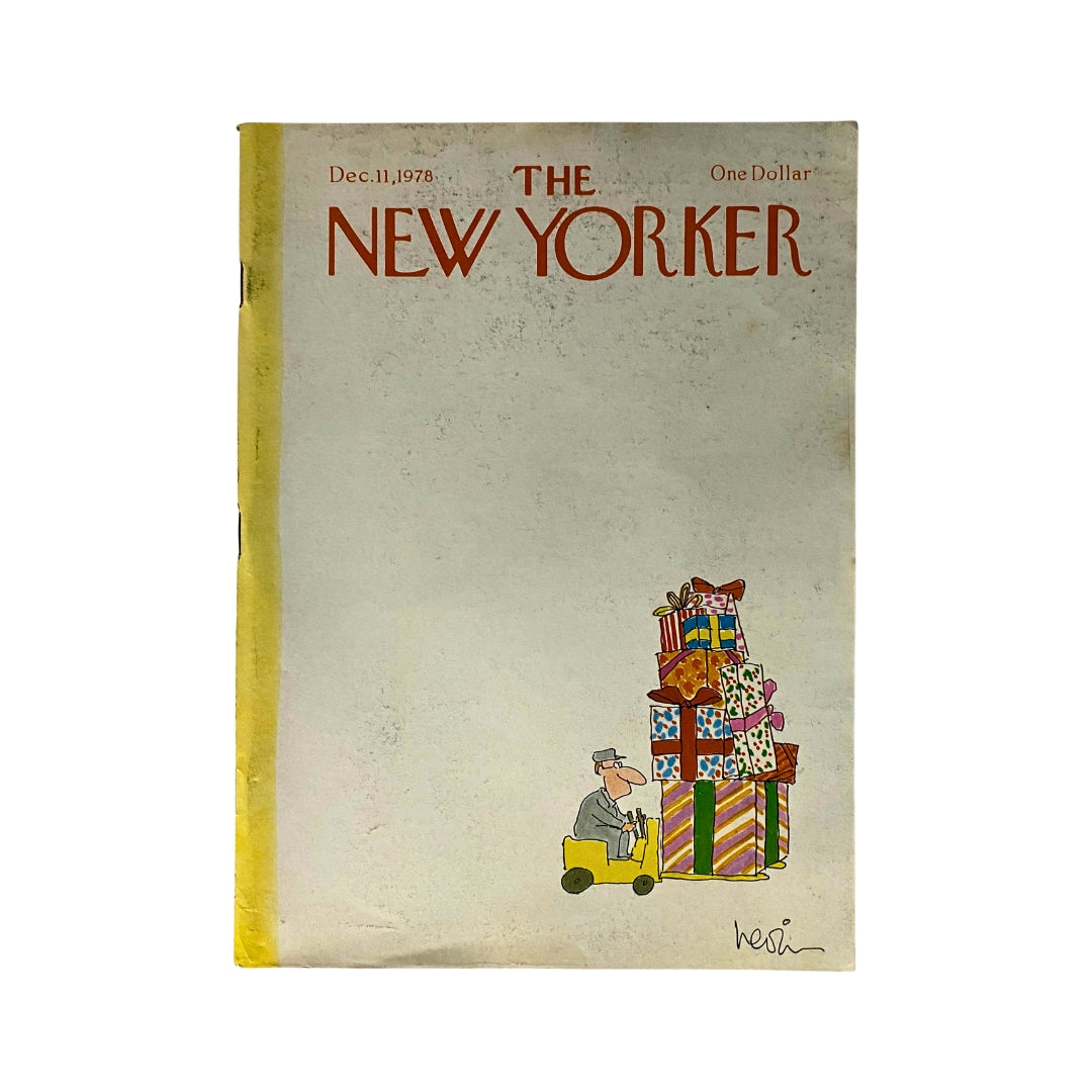 The New Yorker Complete Magazine December 11, 1978 Arnie Levin Cover No Label VG