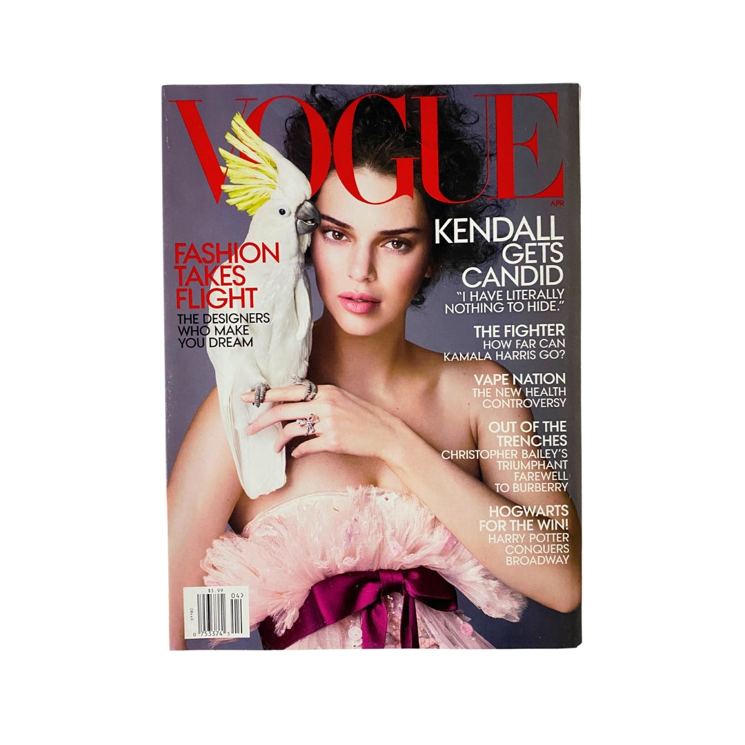 Vogue Magazine April 2018 Kendall Jenner Cover No Label VG