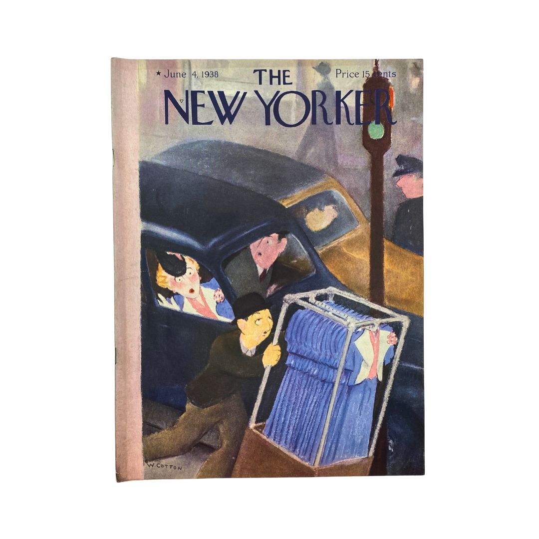 The New Yorker Complete Magazine June 4, 1938 William Cotton Cover VG