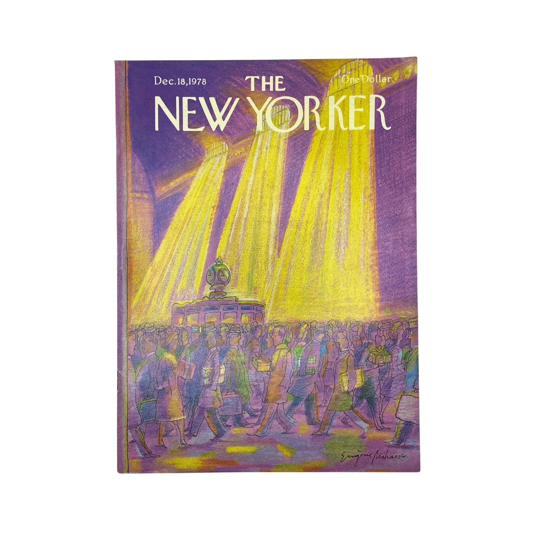 The New Yorker Complete Magazine December 18, 1978 with Eugène Mihaesco Cover, showcasing vibrant colors and artistic design.
