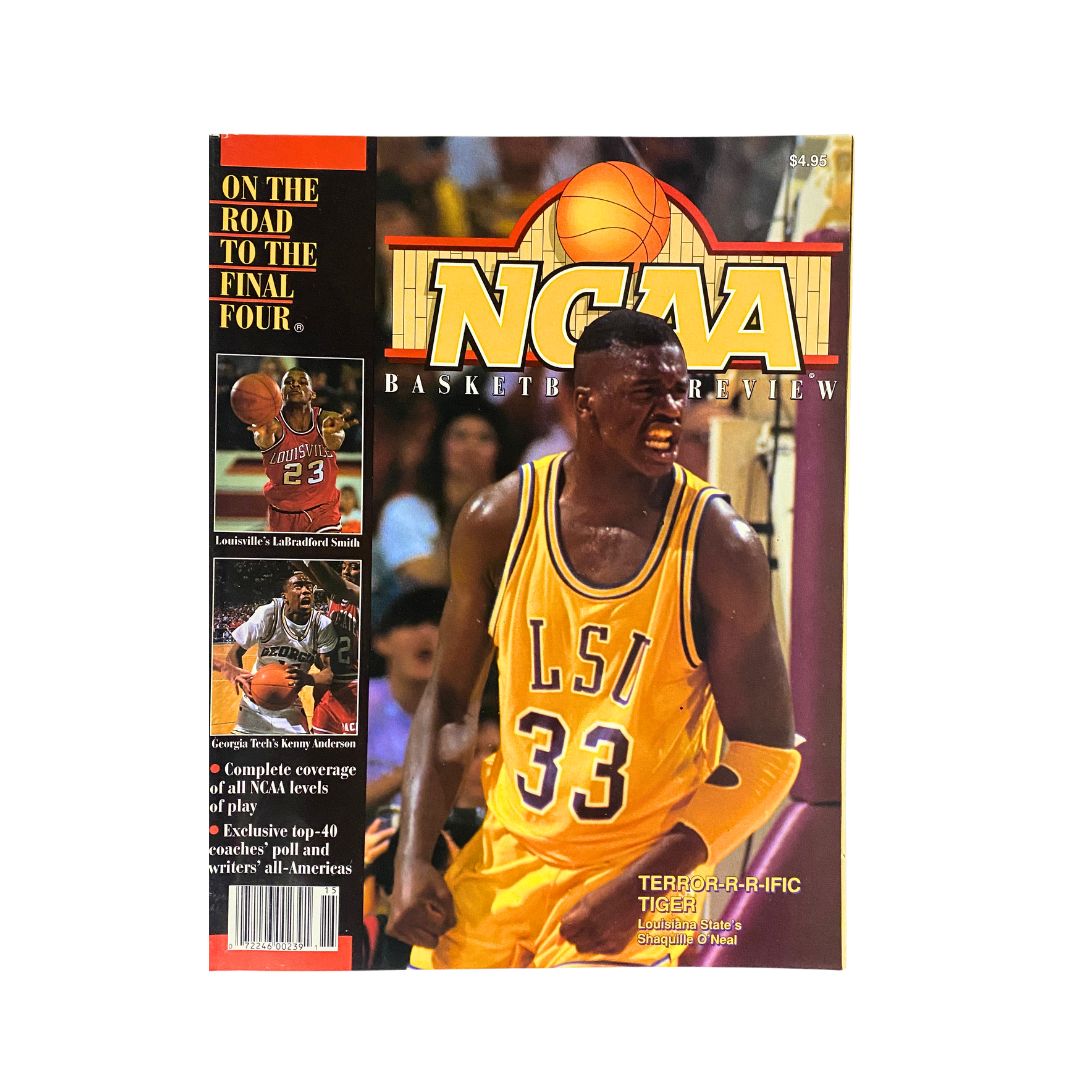 NCAA Basketball Preview Magazine 1990-1991 Shaquille O'Neal No Label VG