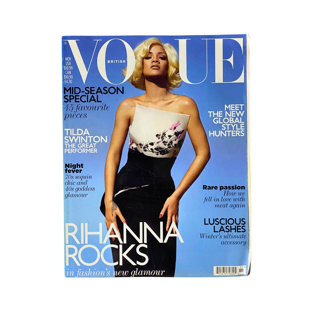 Vogue UK Magazine November 2011 Singer Rihanna Cover No Label