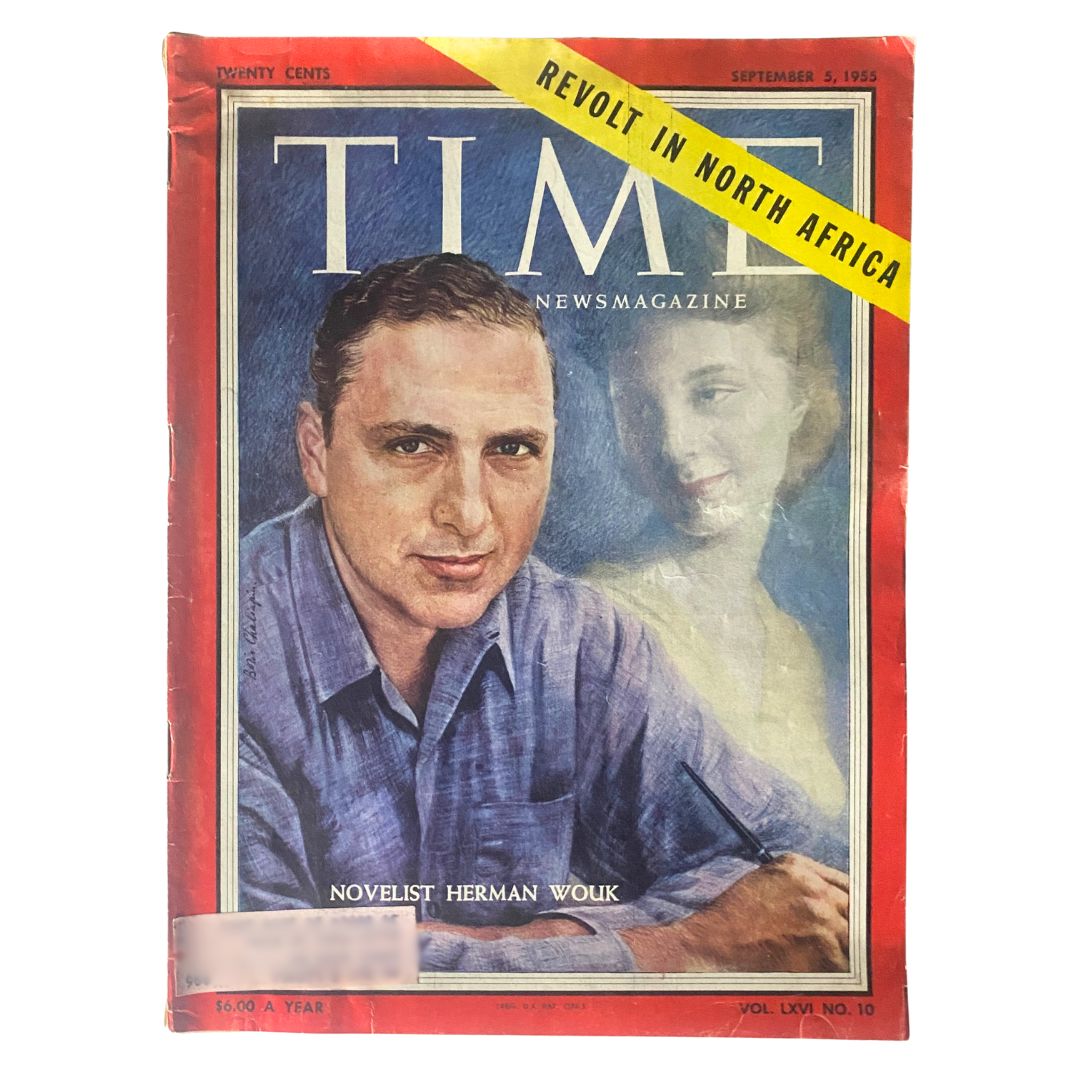 VTG Time Magazine September 5, 1955 Vol 66 No. 10 Novelist Herman Wouk