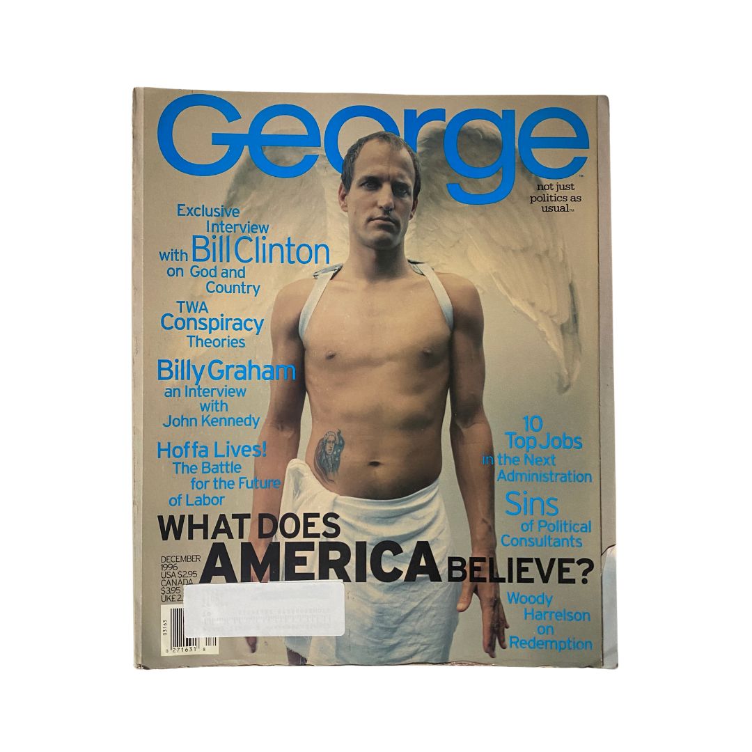 George Magazine December 1996 Woody Harrelson Cover / Bill Clinton