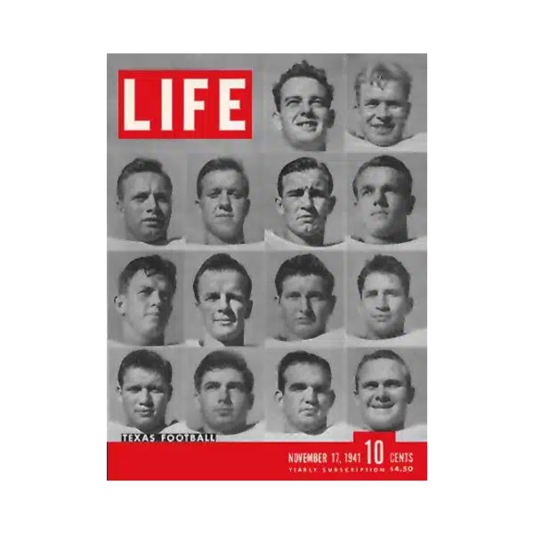 VTG Life Magazine November 17, 1941 University of Texas Football