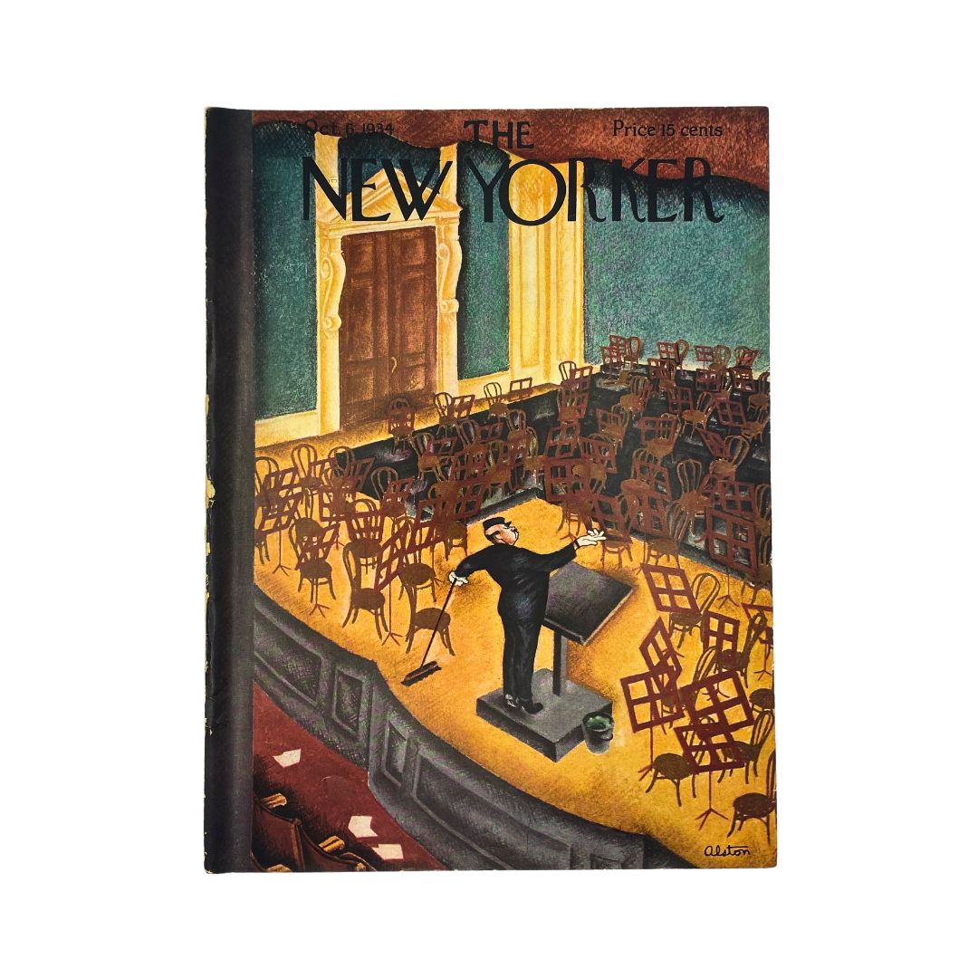 The New Yorker Complete Magazine October 6, 1934 Charles Alston Cover