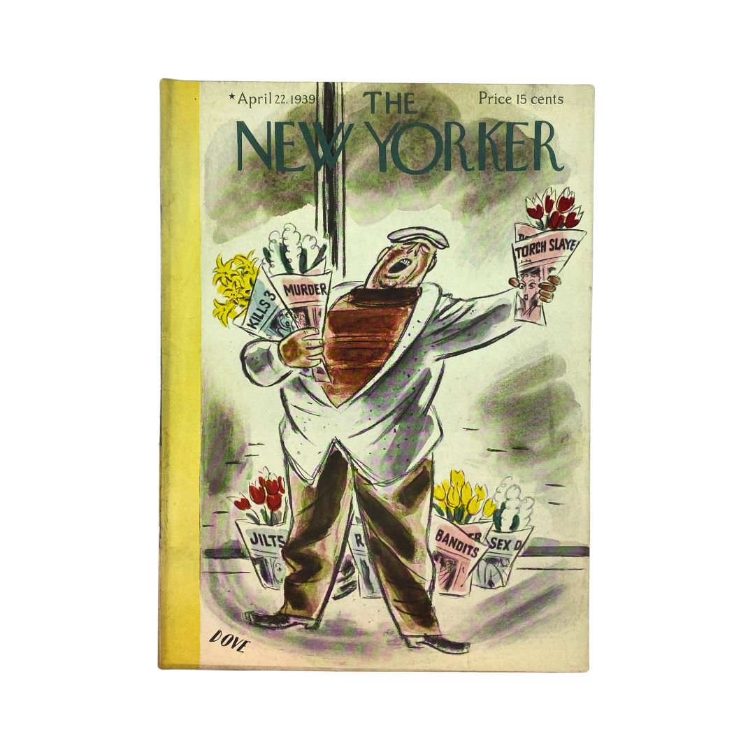 The New Yorker Complete Magazine April 22, 1939 Leonard Dove Cover VG