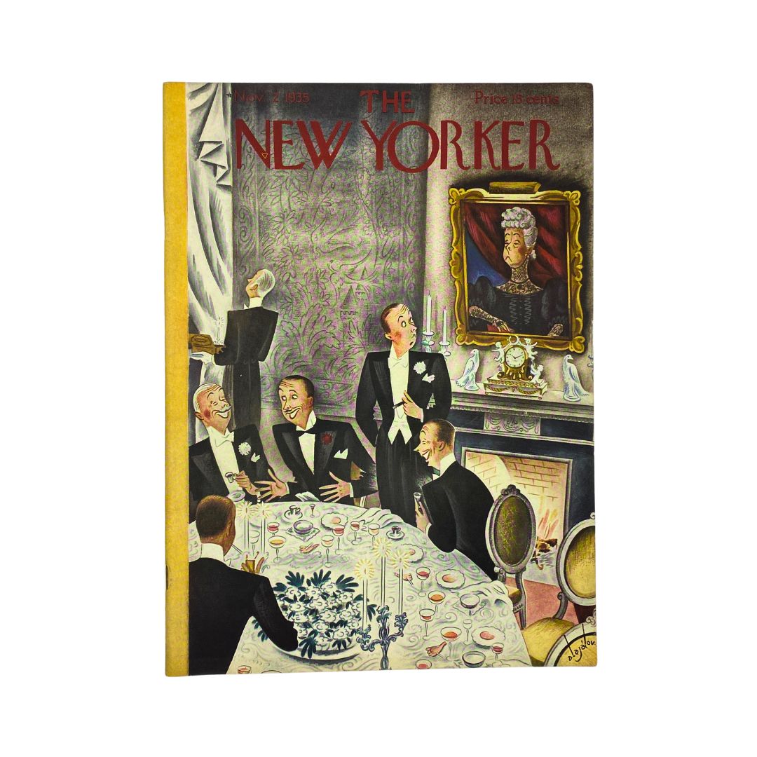 The New Yorker Complete Magazine November 2, 1935 Constantin Alajalov Cover VG