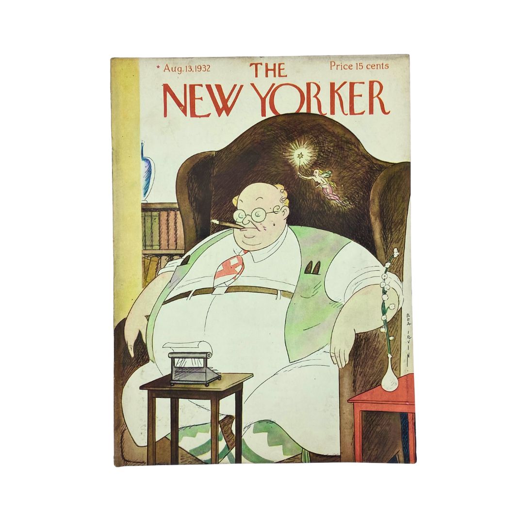 The New Yorker Complete Magazine August 13, 1932 Rea Irvin Cover