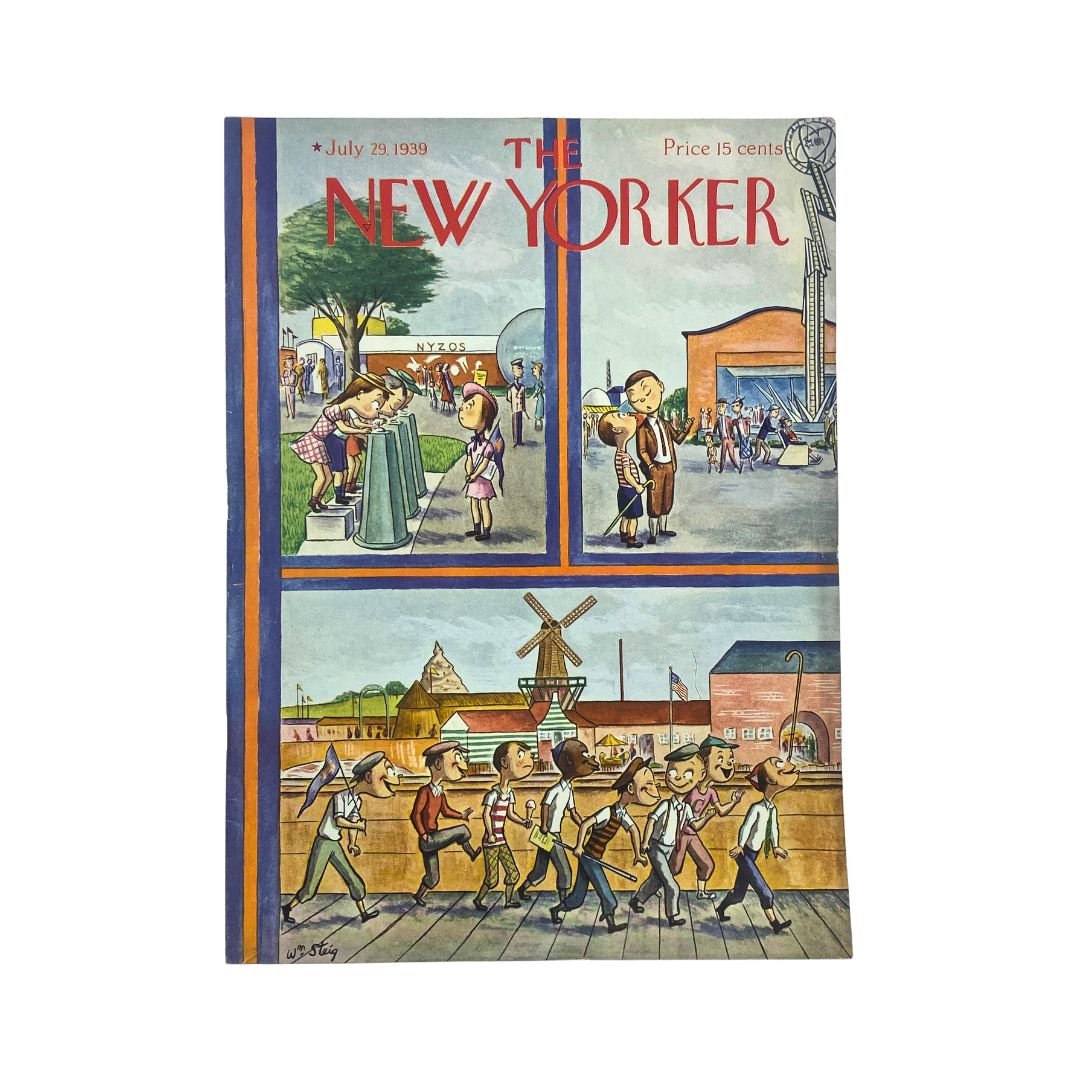 The New Yorker Complete Magazine July 29, 1939 William Steig Cover VG