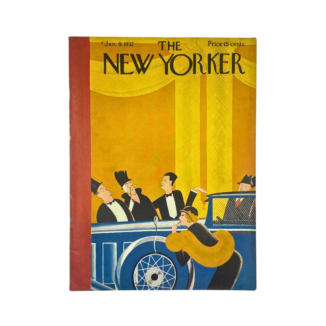 The New Yorker Complete Magazine January 9, 1932 Theodore Haupt Cover VG