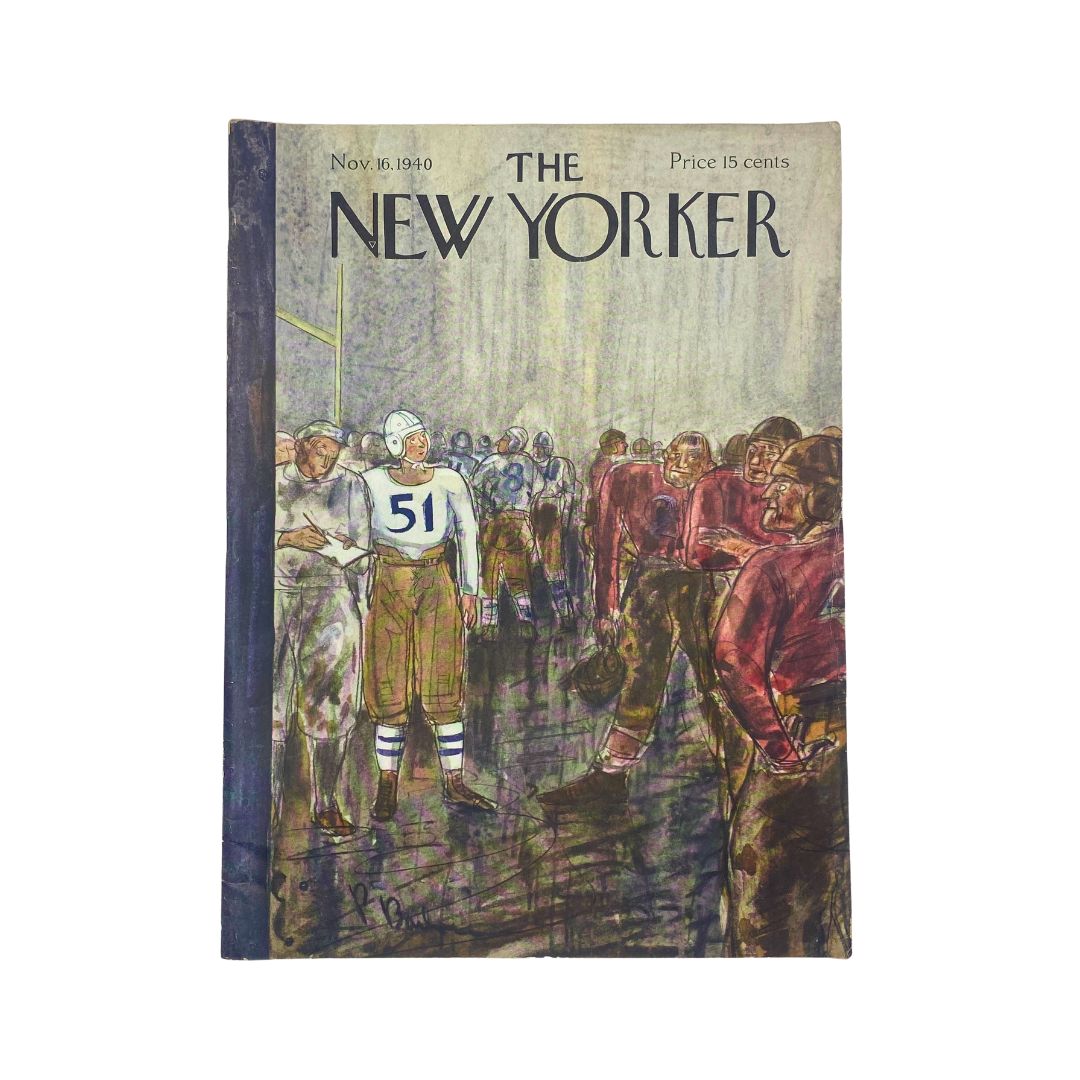 The New Yorker Complete Magazine November 16, 1940 Perry Barlow Cover VG