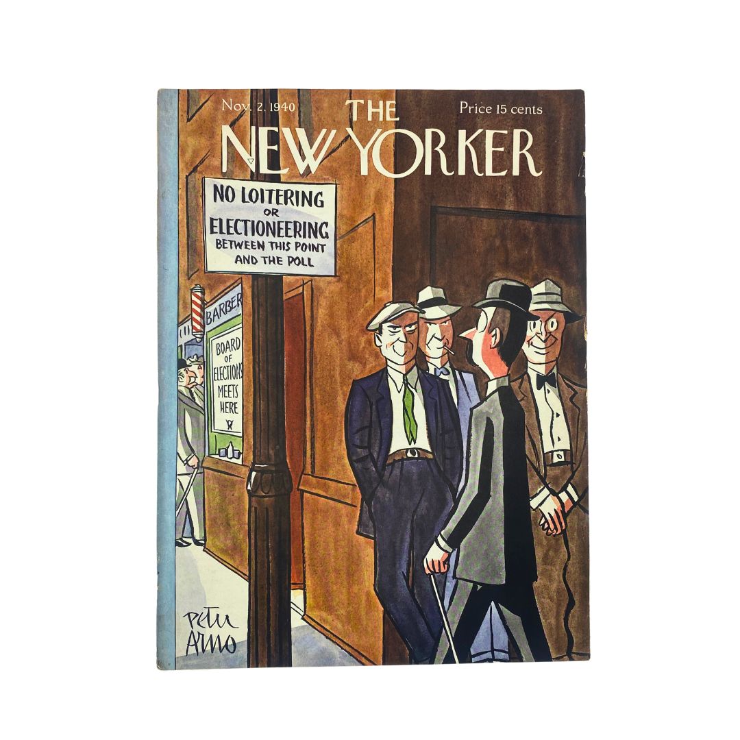 The New Yorker Complete Magazine November 2, 1940 Peter Arno Cover