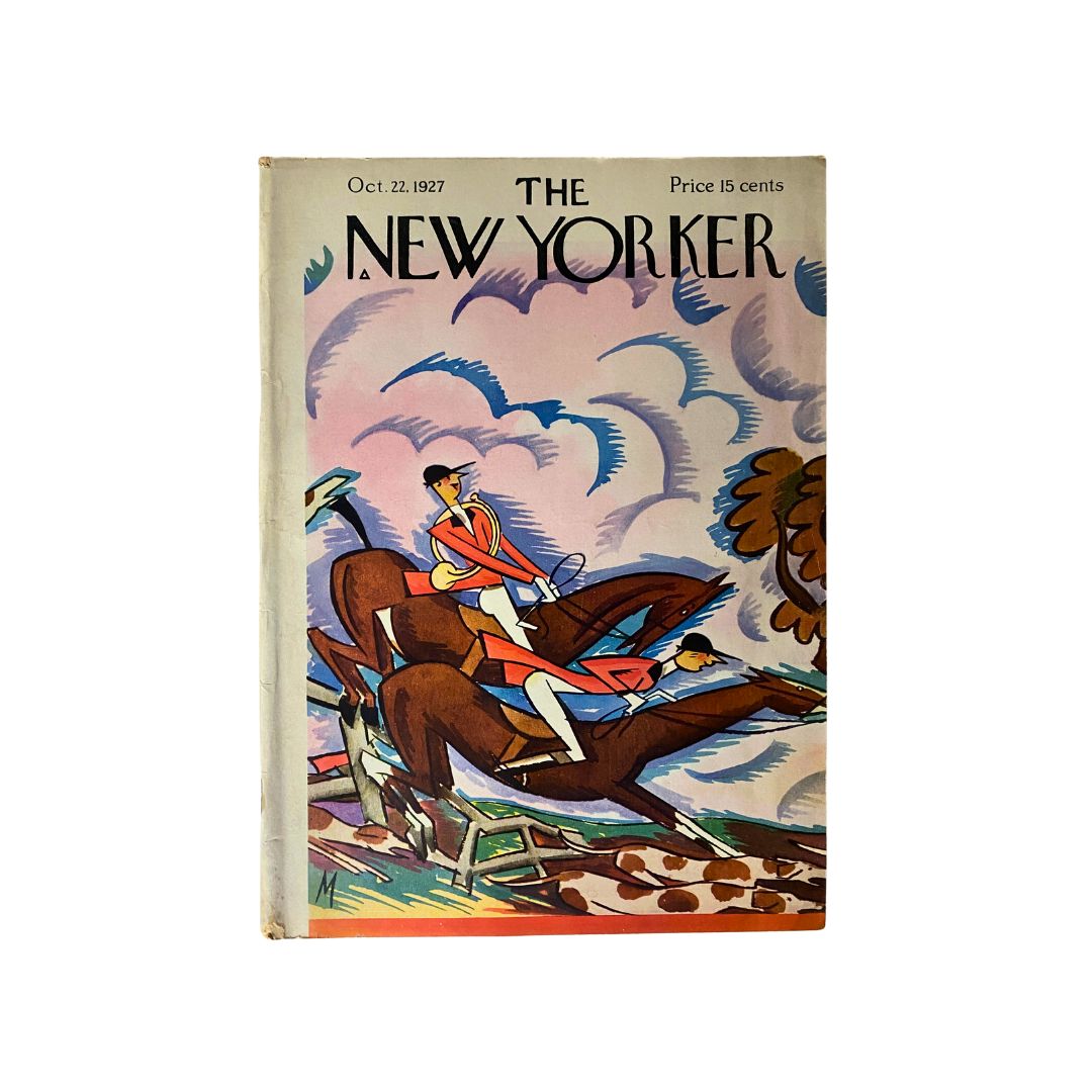 The New Yorker Complete Magazine October 22, 1927 Julian De Miskey Cover VG