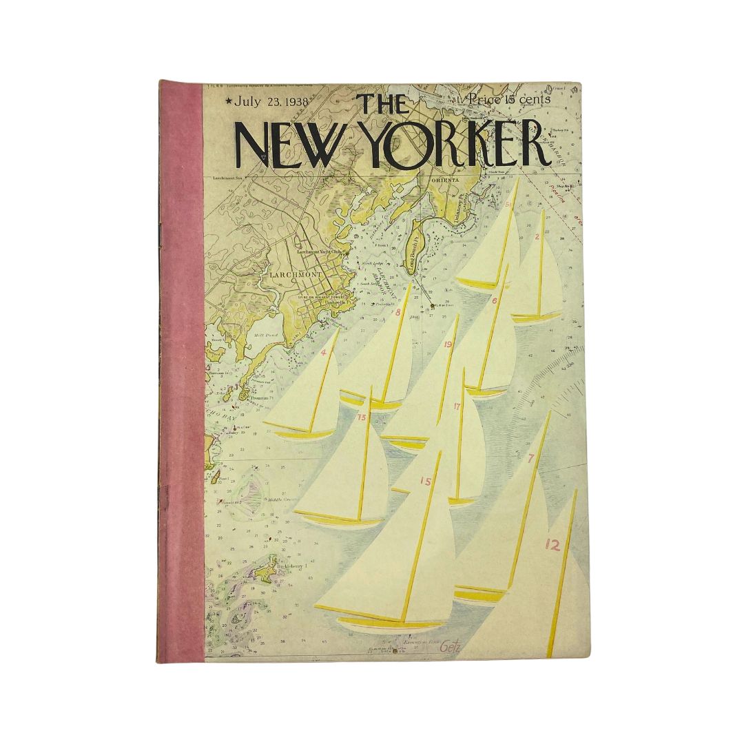 The New Yorker Complete Magazine July 23, 1938 Arthur Getz Cover VG