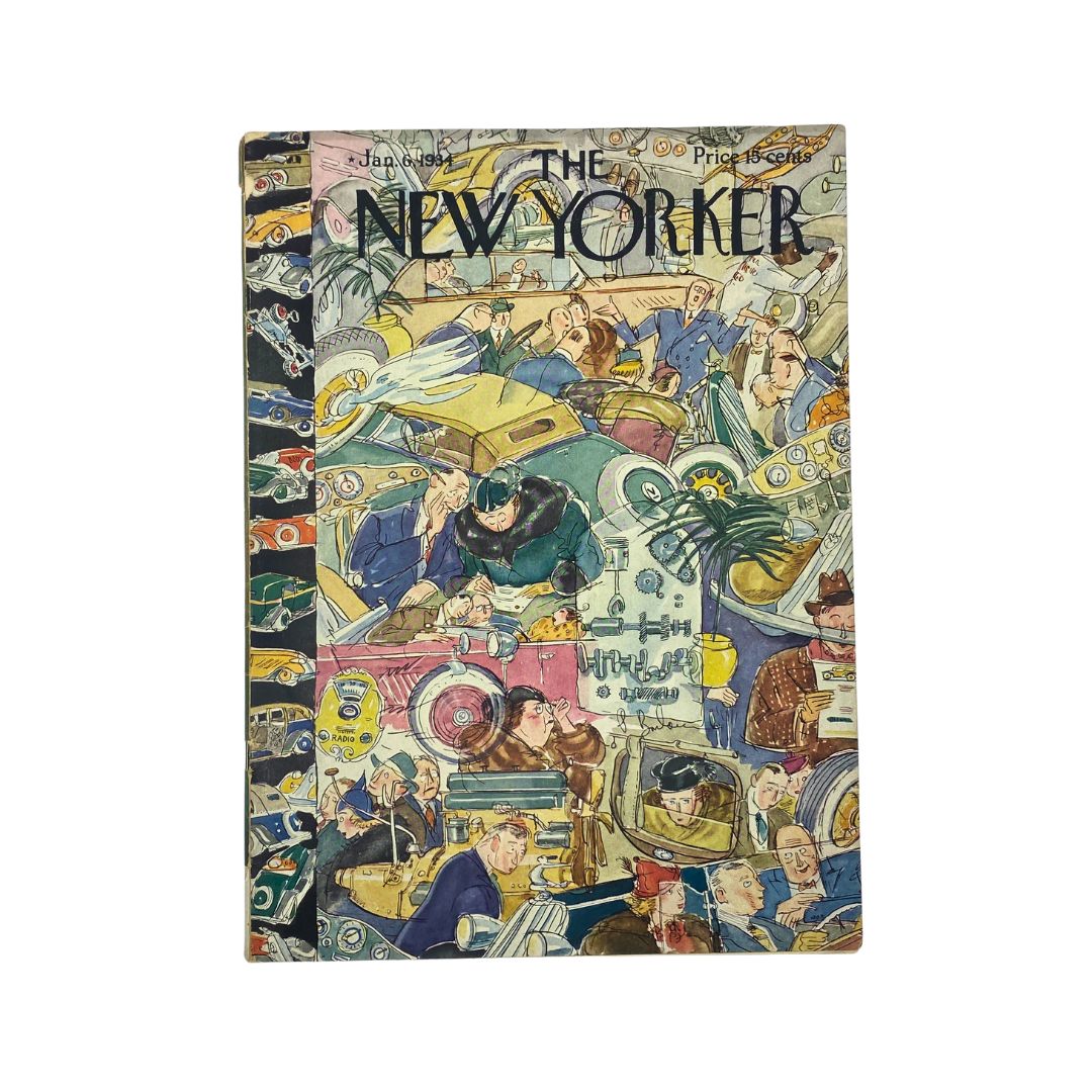 The New Yorker Complete Magazine January 6, 1934 Perry Barlow Cover VG