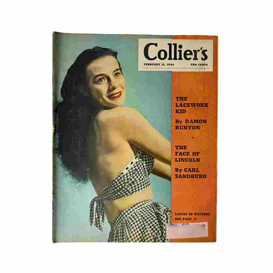 VTG Collier's Magazine February 12, 1944 Ladies in Halters & The Face of Lincoln