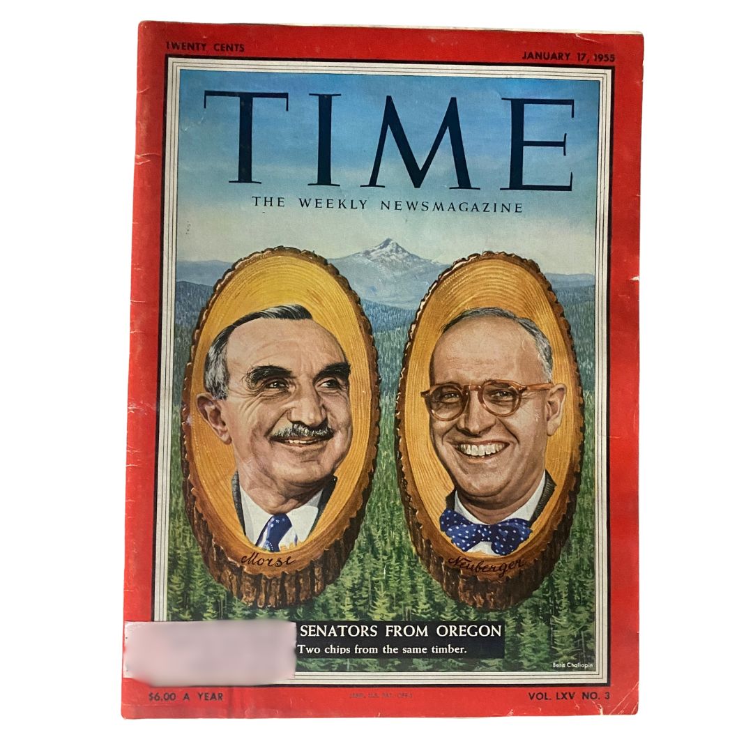 VTG Time Magazine January 17, 1955 Vol 65 No. 3 The Senators from Oregon