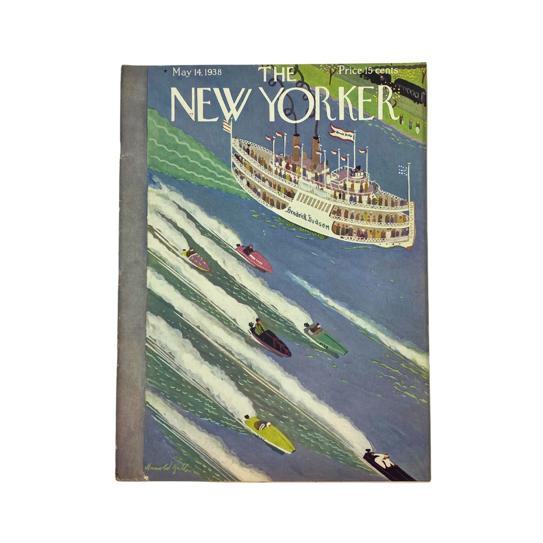 The New Yorker Complete Magazine May 14, 1938 Arnold Hall Cover VG